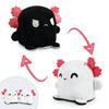 TeeTurtle - Plushmates - Magnetic Reversible Plushies that hold hands when happy - Snowy Owl - Huggable and Soft Sensory Fidget 