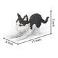 Alltogetho Cow Cat Model Micro Mini Building Block Toys Sets: Enjoy Layered Black-And-White Patterns With The Dynamic Running Po