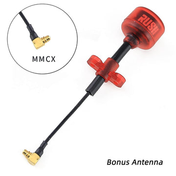SoloGood Rush Tank FPV Transmitter 5.8GHz 48CH Mini PIT/25/200/500/800mW VTX Video Transmitter 20x20mm External-Audio MMCX Elbow