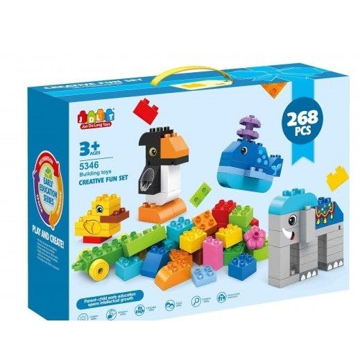 Massive Reckon Durable Plastic Building Creative Fun Block Set Toy Ideal For Indoor Playing Kids Boys And Girls  Multicolor