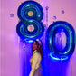 Big Navy Blue 0 Number Balloon 40 Inch, Foil 0 Number Balloons, Number Zero Balloons For 10 20 30 40 50 60 70 80 90 100 Women Me
