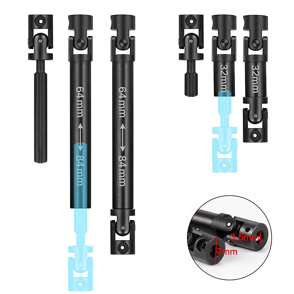 Steel Drive Shaft Cvd 64+32Mm Transmission Shaft Upgrades For 1:24Th Axial Scx24 90081 Axi00001 Axi00002 Rc Crawler Car Accessor