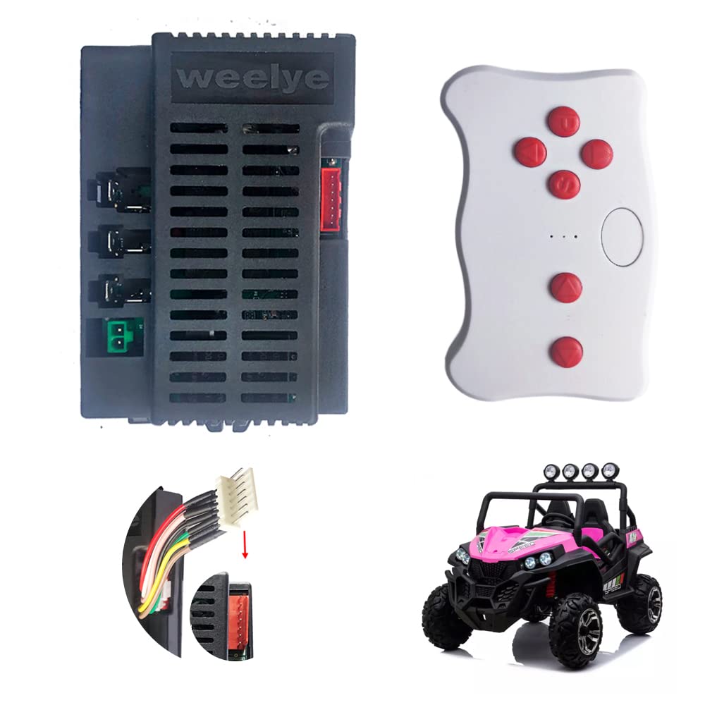 Weelye Rx30 24Volt Kids Ride On Electric Toy Car 2.4G Bluetooth Remote Control Receiver Controller Box Kit, Rx74-1 24V Power Whe