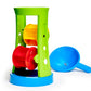 Hape Double Sand and Water Wheel Kid 's Beach Toy L: 8.1, W: 11.4, H: 6.4 inch