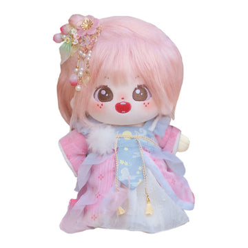 Niannyyhouse 20Cm Plush Doll Girl Humanoid Stuffed Body No Attribute 8' Normal Body Wearable Clothing Dress Up Gifts (A-7-Without Skeleton)