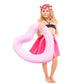 Zhuynxir Pink Heart Float,Kids Heart Pool Floats, Water Fun Beach Party Toys For Kids,Birthday Scene Layout Props.(18 In, Pink