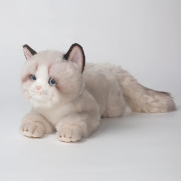 Cu-Mate 20 Inch Gray Ragdoll Cat Stuffed Animal Toys Dolls,Cute Handmade Plush Toy Ann Baker Cat Birthday Gifts Present For Boys