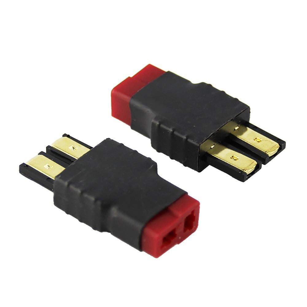 Fly RC 4pcs T Plug RC Lipo Battery Connector Adapter Compatible with Slash/Rustler/Stampede/Bandit/E Revo NiCd NiMH Battery