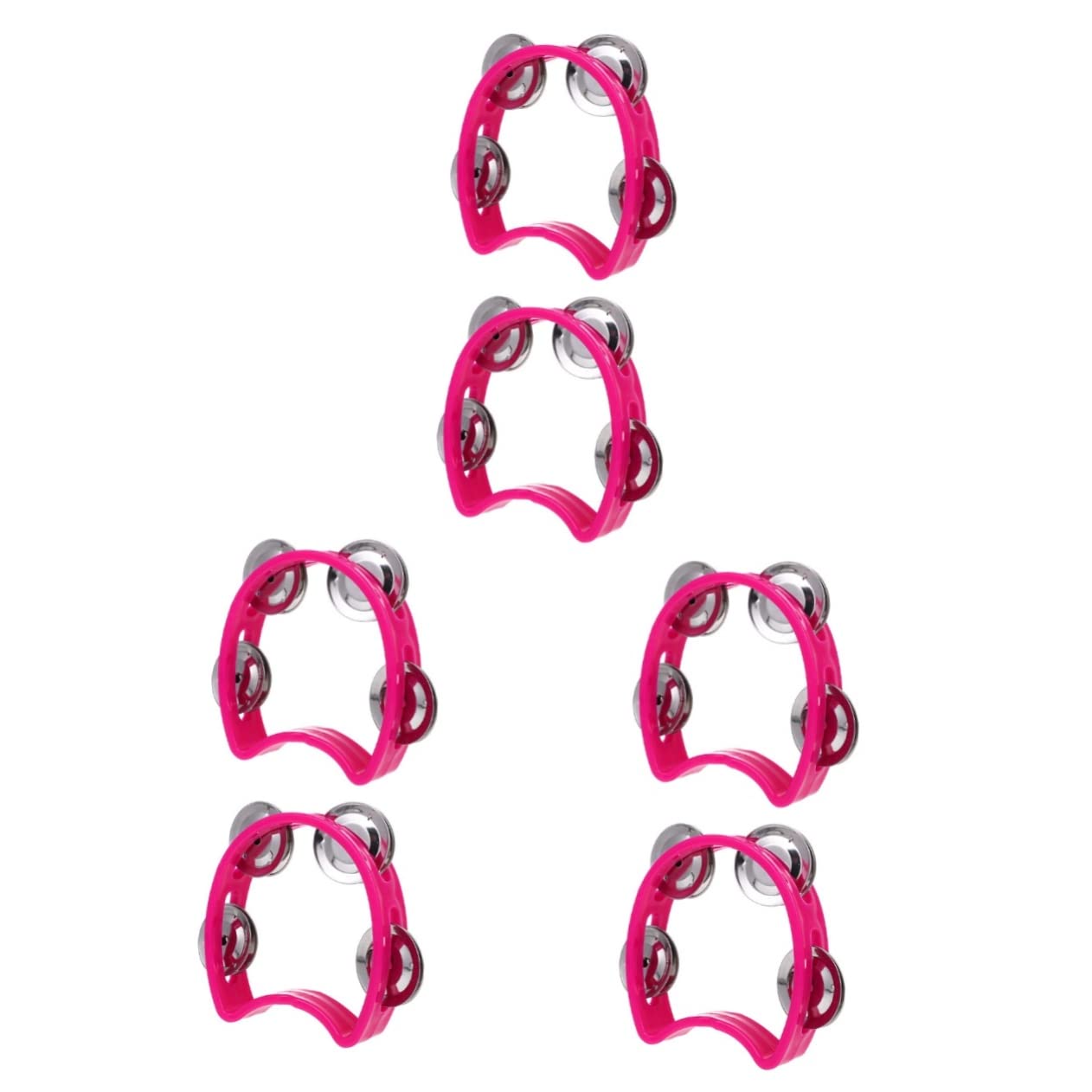 Excluzo 6 Pcs Flower Bell Circle Four Bell Circle Kids Musical Toys Infant Toy Jingles Bells Children Shaking Toys Early Percuss