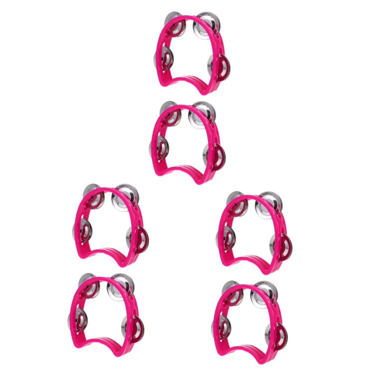 Excluzo 6 Pcs Flower Bell Circle Four Bell Circle Kids Musical Toys Infant Toy Jingles Bells Children Shaking Toys Early Percuss