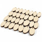 Diy4U Mdf Art Craft Oval Shape 2 Inch X 3 Inch With Hole | 50 Pc. | 2Mm Thin | Predrilled Wood Blank Cutout For Decoration, Pend