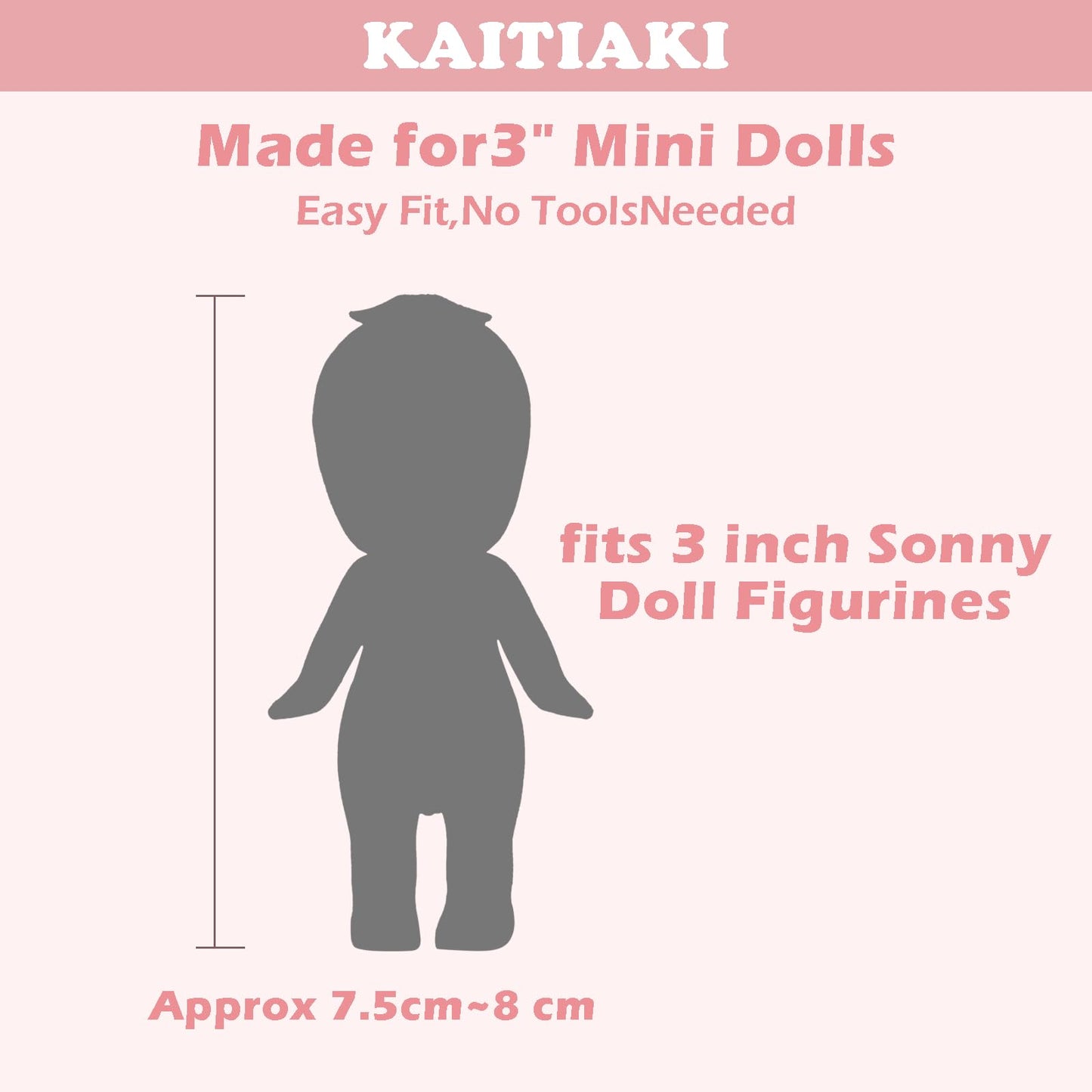 4 Sets Doll Clothes for Sonny Angel  fit for 3 Inch Collectible Dolls for mature-themed Collectors  Includes Tops and Skirts for Display and Decoration (Cherry Blossom Angel Style)