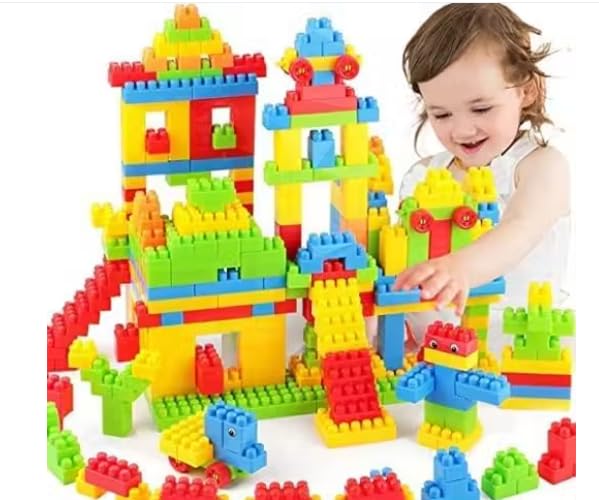 Sujani Intelligent Toy 125 Pieces Classic Big Building Blocks Set | Brain Training Educational Toy Bricks For Kids