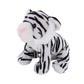 Plushland Beanie Moose Sitting 7 Stuffed Toys Plush Super Soft Winter Holiday (New Beanie White Tiger)