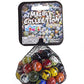 Ader Products My Toy House Glass Marbles Bulk, Set Of 40, (36 Players And 4 Shooters) Assorted Colors, With Game Marbles Rules