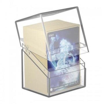 Ultimate Guard Boulder 80+ Classic, Deck Case For 80 Double-Sleeved Tcg Cards, Clear, Secure & Durable Storage For Trading Card Games