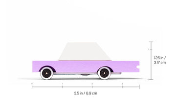 Candycar Wooden Diecast Collection - B.Berry, Premium Handcrafted Beech Wood Toy Car