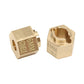 GTHELE Brass Wheel Hex Hub 6mm(+1.5mm) Extenders Adaptor Set for 1/18 TRX4M Upgrade Parts RC Crawler Car