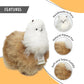 AlpacaNext Llama Stuffed Animal - 12 inch. Cute  Soft and Cuddly Alpaca Plush Toy Handcrafted on Real Alpaka Natural Fur  (12 inches  Brown & White)