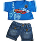 Cool Racecar Outfit Outfit Fits Most 14' - 18' Build-A-Bear And Make Your Own Stuffed Animals