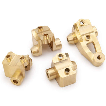 RCLions Heavy Duty 45g Brass Front Rear Axle Lower Shock Mount for TRX-4 T4 1/10 RC Car Upgrade Parts