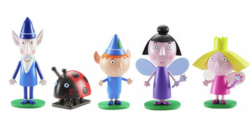 Ben & Holly Collectable 5 Figure Pack - Imaginative Play Set, Plastic, Multicolor, Model 07710