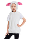Kids Animal Costumes Unisex Fleece Hooded Vest Cute Halloween Outfits Cosplay Costume For Boys Girls (2-3 Years, Sheep)