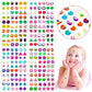 KXCOFTXI 240PCS Sticker Earrings for Girls, Self-Adhesive 3D Crystal Gems, Multicolour