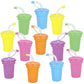 Rhode Island Novelty Neon Sipper Cups - 12 per Order