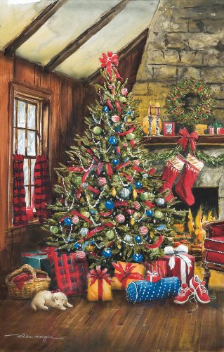 Heritage Puzzle O' Christmas Tree By William Mangum - 550 Pieces - 24'' X 18'' Finished Size