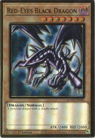 Red-Eyes Black Dragon - Mago-En003 - Premium Gold Rare - 1St Edition