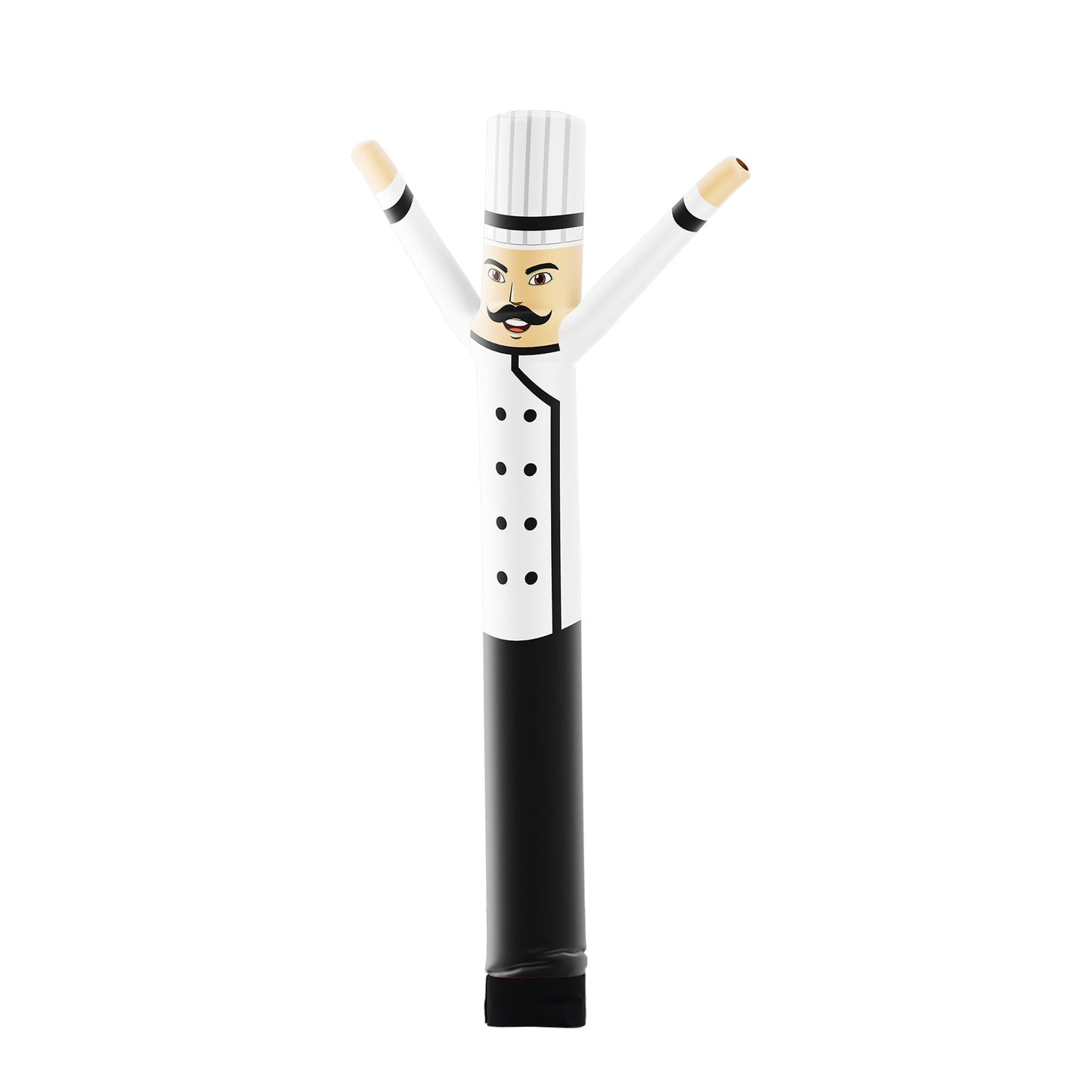LookOurWay Air Dancers Inflatable Tube Man Attachment - 10 Feet Tall Wacky Waving Inflatable Dancing Tube Guy for Business Promotion - Blower Not Included - Restaurant and Food Themed - Chef