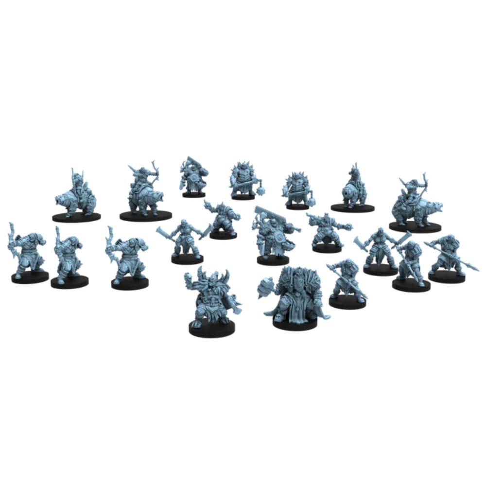 Epic Encounters: Hall Of The Orc King - Rpg Fantasy Roleplaying Tabletop Game With 20 Miniatures, Double-Sided Game Mat, & Game Master Adventure Book With Monster Stats, 5E Compatible