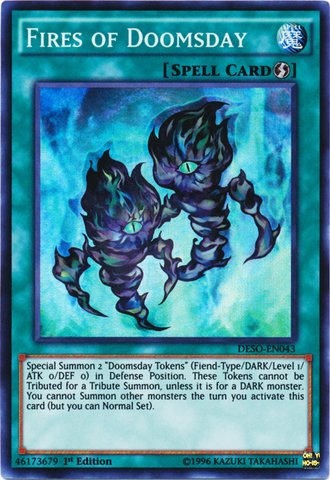 Yu-Gi-Oh! - Fires Of Doomsday (Deso-En043) - Destiny Soldiers - 1St Edition - Super Rare