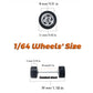 1/64 Wheels and Tires Standard 0.43In, Mixed Random (10 sets wheels/Box), Upgrade Mainline Diecast Model Cars, Miniature Vehicle