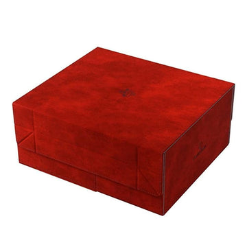 Gamegenic Game'S Lair 600+ Convertible Deck Box In Red Color - Premium Game Storage Box Holds Up To 600 Cards With Removable Cardboard