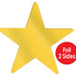 Beistle 24 Piece Gold Metallic Star Cut Outs For Weddings Birthday Parties Classroom Decorations, 12