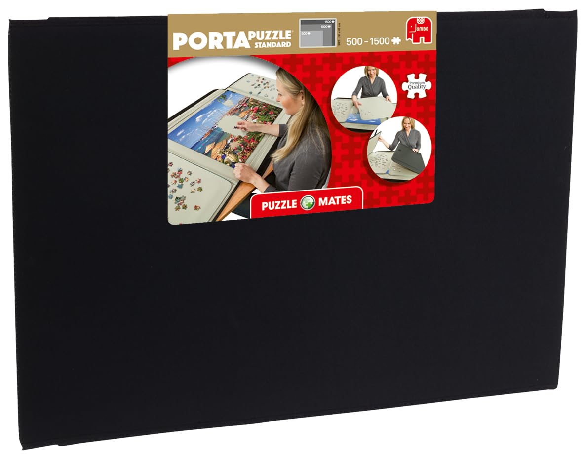 Jumbo, Puzzle Mates, Portapuzzle - Standard 1,500 Piece Jigsaw Storage Board Case, Jigsaw Puzzle Accessories, Puzzle Storage