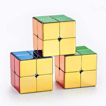 LiangCuber 2x2 Magnetic Speed Cube - Stickerless Shiny Reflective Puzzle, Model: LiangCube-2x2-001