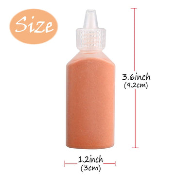 12 PCS Art Sand,1.25oz Bottles DIY Arts and Crafts Kit,Scenic Sand for Kids Arts & Crafts,Terrarium Sand Play DIY Drawing Sandb
