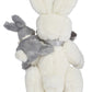 Bearington Skip And Hop White Gray Plush Stuffed Animal Bunny Rabbit, Adorable, Cuddly, Great Gift For Bunny Lovers Of All Ages,