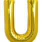 Toniful 40 Inch Large Gold Letter U Balloons Helium Balloons,Foil Mylar Big Balloons For Birthday Party Anniversary Supplies Dec