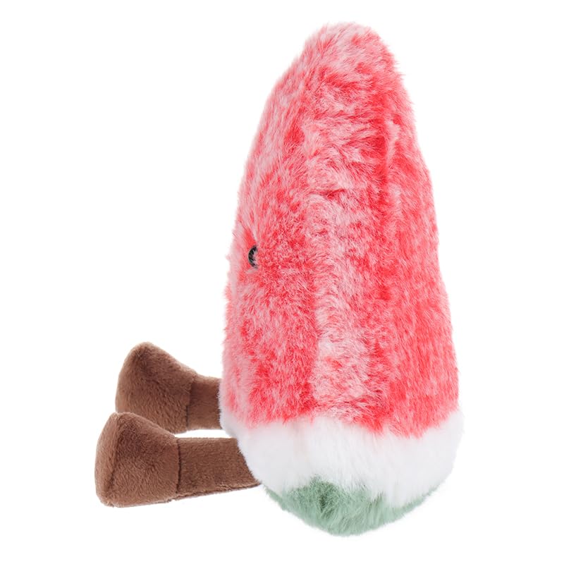 Apricot Lamb Toys Plush Fresh Watermelon Stuffed Fruit Soft Cuddly Perfect For Child 5.9 Inches