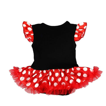 HOIZOSG Baby Girls Minnie Princess Costume Halloween Christmas Party Outfits Birthday Romper Tutu Dress w/Headband Shoes XL