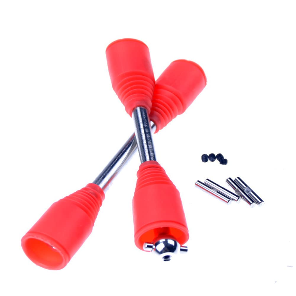 FLMLF RC 9MM Drive Shaft Kit Upgraded Parts Red for 1/5 HPI Rovan KM Racing Baja 5b Ss RC CAR Toy Parts