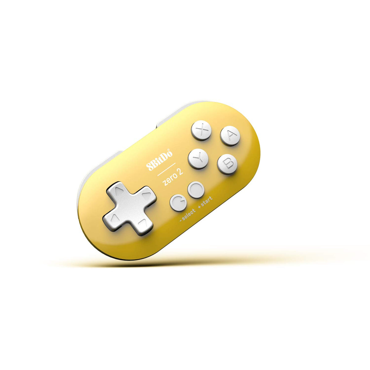 8Bitdo Zero 2 Bluetooth Gamepad Keychain Sized Mini Controller for Switch, Windows, Android, macOS & Raspberry Pi(Yellow Edition