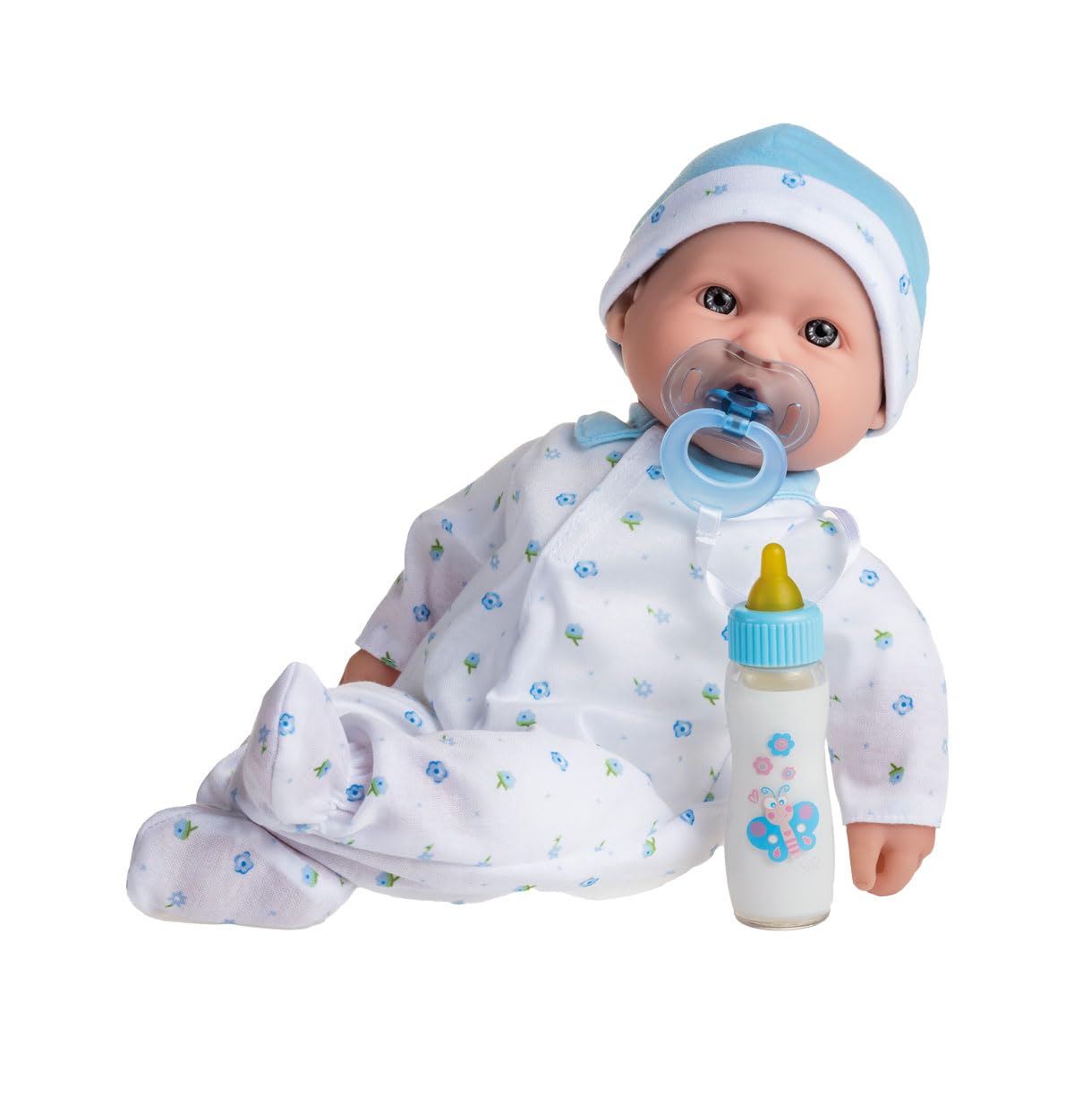 JC Toys La Baby 16" Blue Washable Soft Body Boy Doll with Accessories - Vinyl, Model 15029, For Children 12 Months and Older