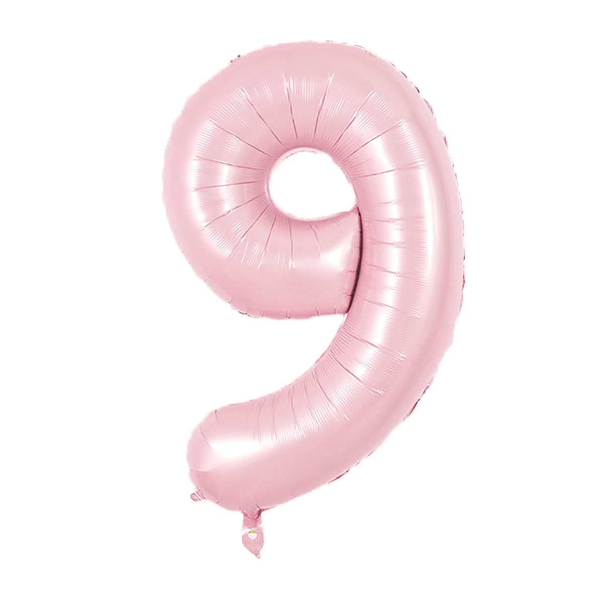 TONIFUL 40 Inch Pastel Pink Number 9 Balloon with Pink Bow Balloon Big Pink Digital 9 Balloon for Girl s Birthday Party Wedding