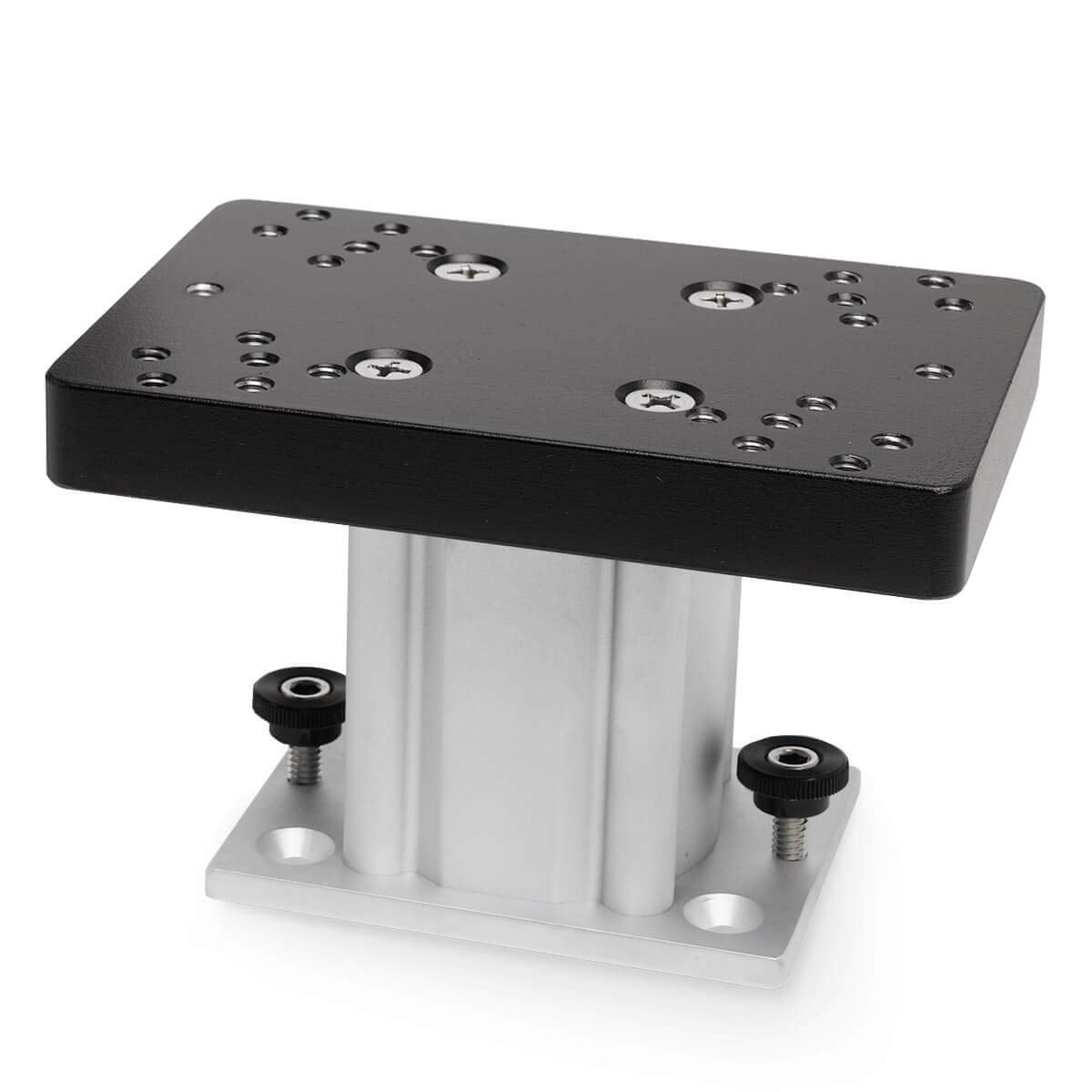 Cannon 1904030 4-Inch Aluminum Fixed Base Pedestal Mount,Silver
