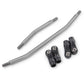 QUE-T 10pcs Stainless Steel Steering Pull Rod Link Linkage for 1/10 RC SCX10 Crawler Car,324mm Wheelbase